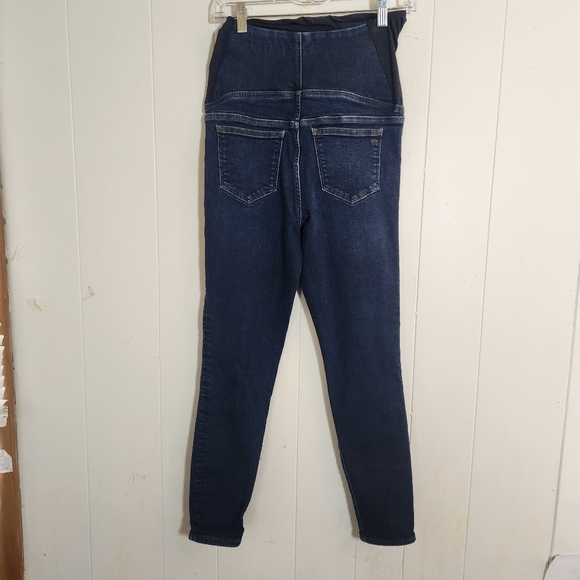 Madewell Maternity Skinny Jeans Size 4/27 Stretch Over-belly Band - Picture 3 of 16